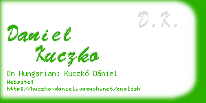 daniel kuczko business card