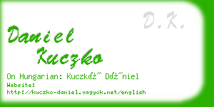 daniel kuczko business card